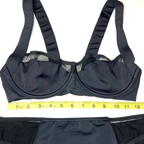 Balmain Balconette Bra & Mid Rise Brief Set Size Medium - Picture 10 of 16